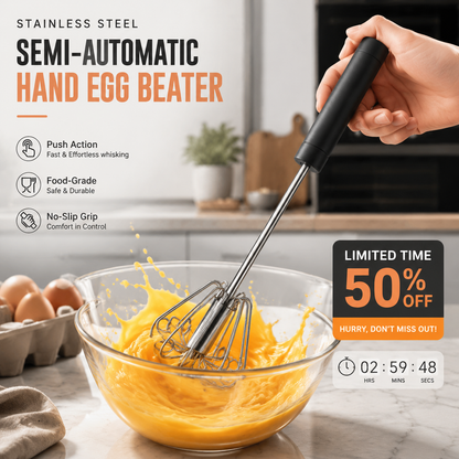 🔥Stainless Steel Hand Egg Beater 🥚✨(Offer)