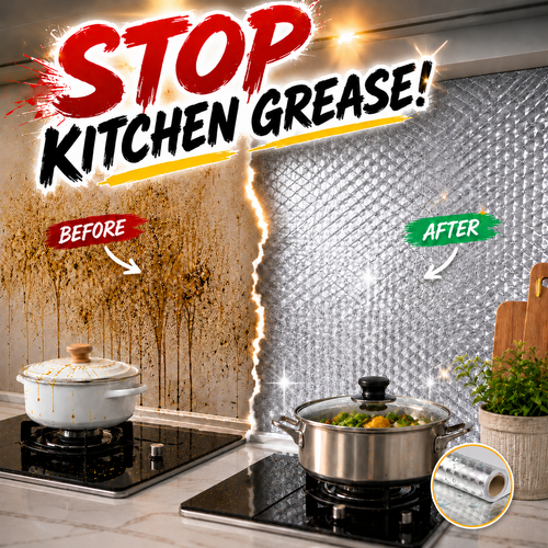 🛡️68% OFF! 🍳 Kitchen Oil-Proof Stickers – Removable Self-Adhesive Cabinet 🌟