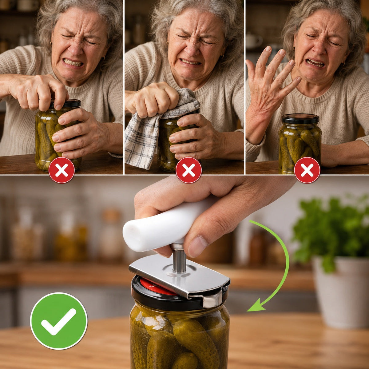 📢Last Day-50% OFF!!⏰Stainless Steel Jar Opener & Bottle Lid Remover