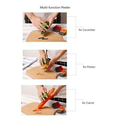 Peel with Precision Instantly! Sharp Blade Finger Peeler(OFFER)