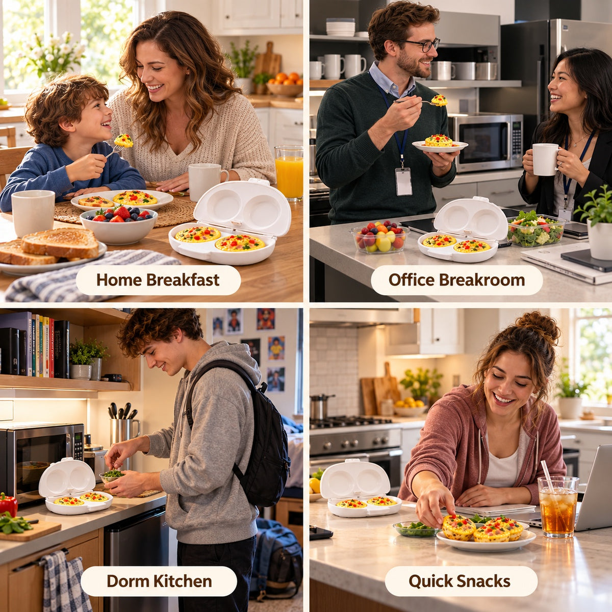 🍳 2-in-1 Microwave Omelet & Egg Cooker （AN）