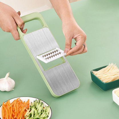 Next-Gen 100% Hand-Safe Mandoline Slicer — Zero Waste Garlic & Veggie Prep Tool
