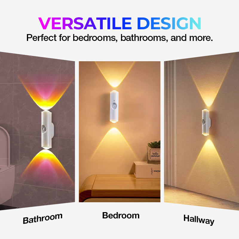 Smart RGB Motion Sensor Wall Light – Magnetic & Rechargeable Atmosphere Lamp