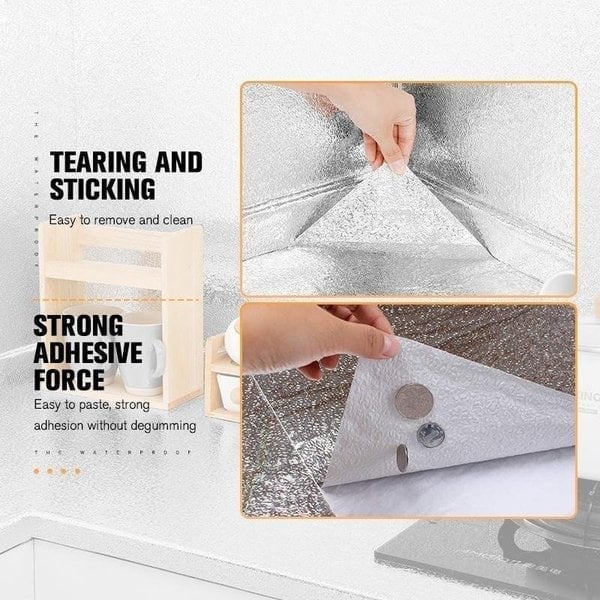 🛡️68% OFF! 🍳 Kitchen Oil-Proof Stickers – Removable Self-Adhesive Cabinet 🌟