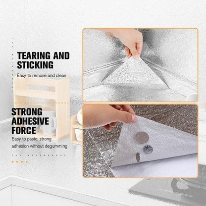 🛡️68% OFF! 🍳 Kitchen Oil-Proof Stickers – Removable Self-Adhesive Cabinet 🌟