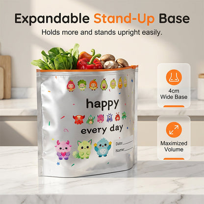 ⭐ Reusable Aluminum Foil Sealable Storage Bags (10-Pieces) (Offer)