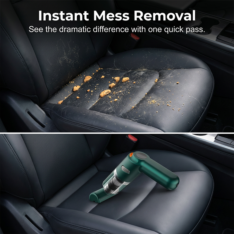 Cordless Car Vacuum – 10000Pa Suction & 4000mAh Battery(OFFER)