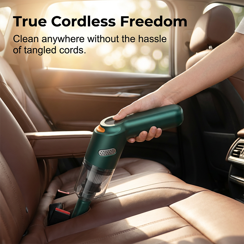 Cordless Car Vacuum – 10000Pa Suction & 4000mAh Battery(OFFER)