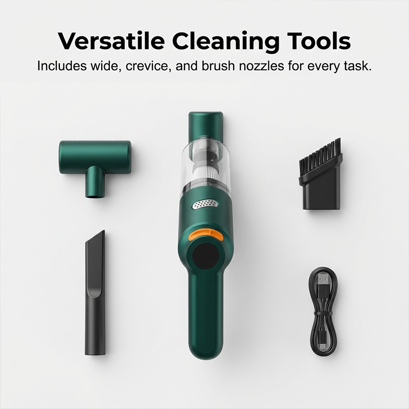 Cordless Car Vacuum – 10000Pa Suction & 4000mAh Battery(OFFER)