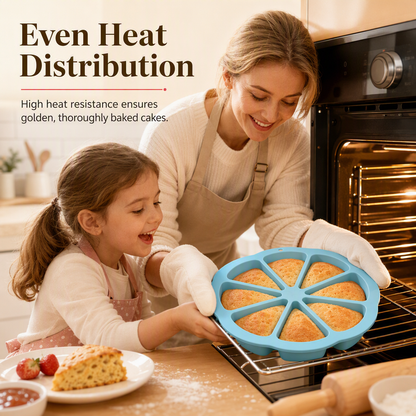 🔥8 Cavity Triangle Silicone Cake Mold (la)