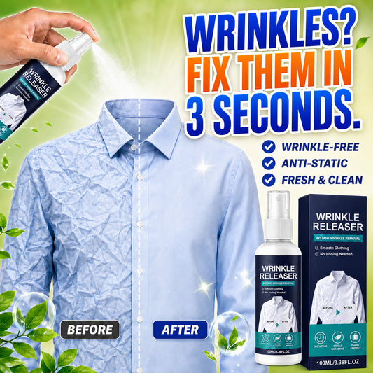 👔✨ Instant Wrinkle Release – No Iron, Travel-Ready, Static-Free & Fresh (La)